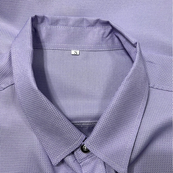 Men’s Lavender Long Sleeve Button-Up Dress Shirt Size Small - Picture 3 of 3
